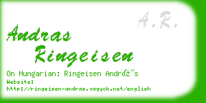 andras ringeisen business card